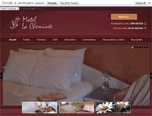 Tablet Screenshot of motellacheminee.com